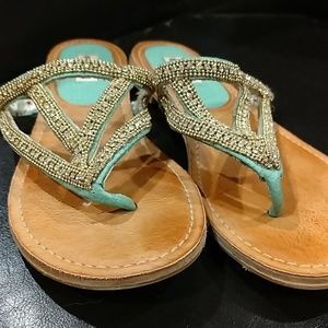 Teal Sandals
